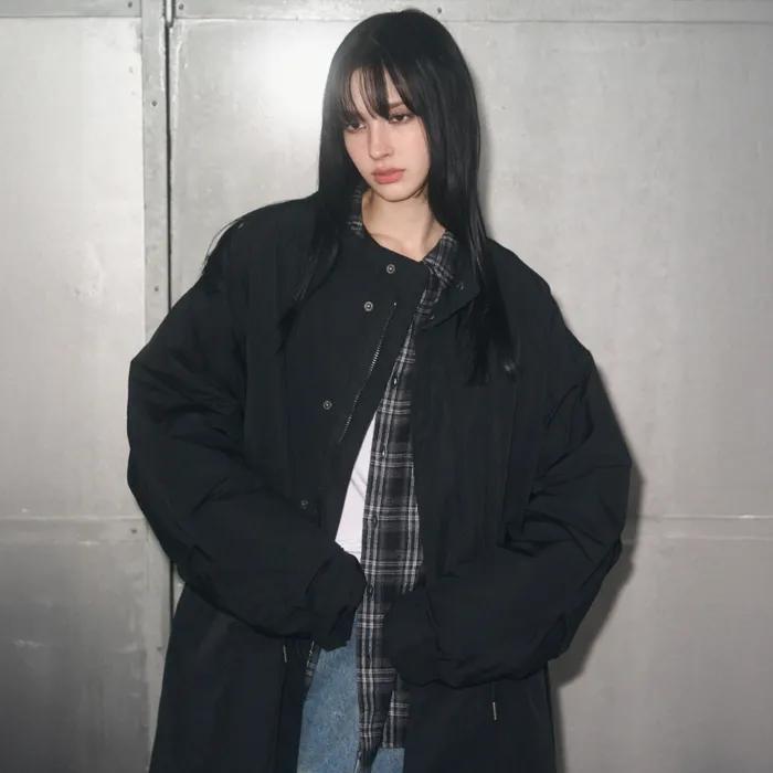 [12월 23일 예약배송] M-65 피쉬테일 오버핏 롱파카 [BLACK]