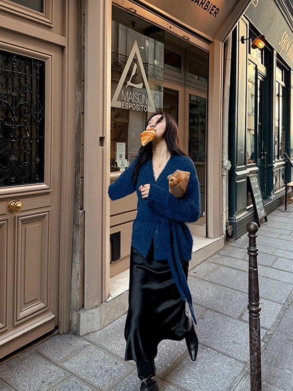 [MÜ ATELIER] doré satin skirt (3rd)