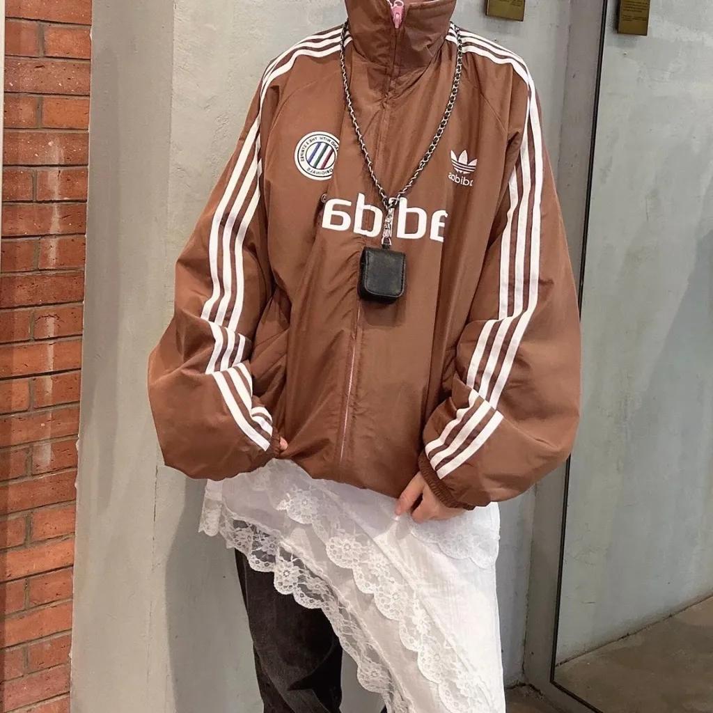 아디다스 오리지널 아디컬러 리버시블 바람막이 집업 자켓 JL8353