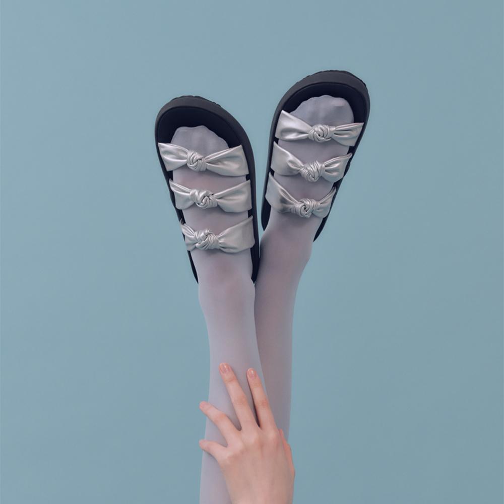 [25SS] 마노 번치 샌들 Silver 3cm