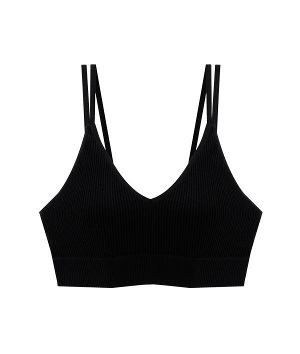 투라인 골지 크롭 브라탑 A-D컵