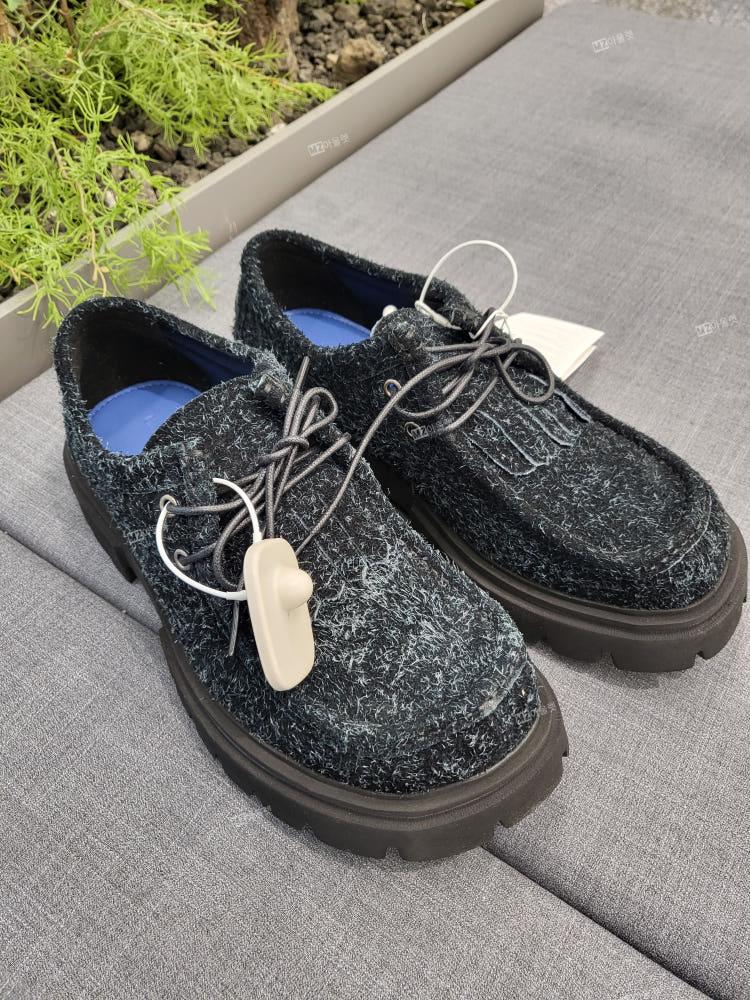 언다이드룸 UNDYEDROOM 테슬포인트 왈라비 슈즈 LAWNN605 (SESAME BLACK) FS1DX23512SEM