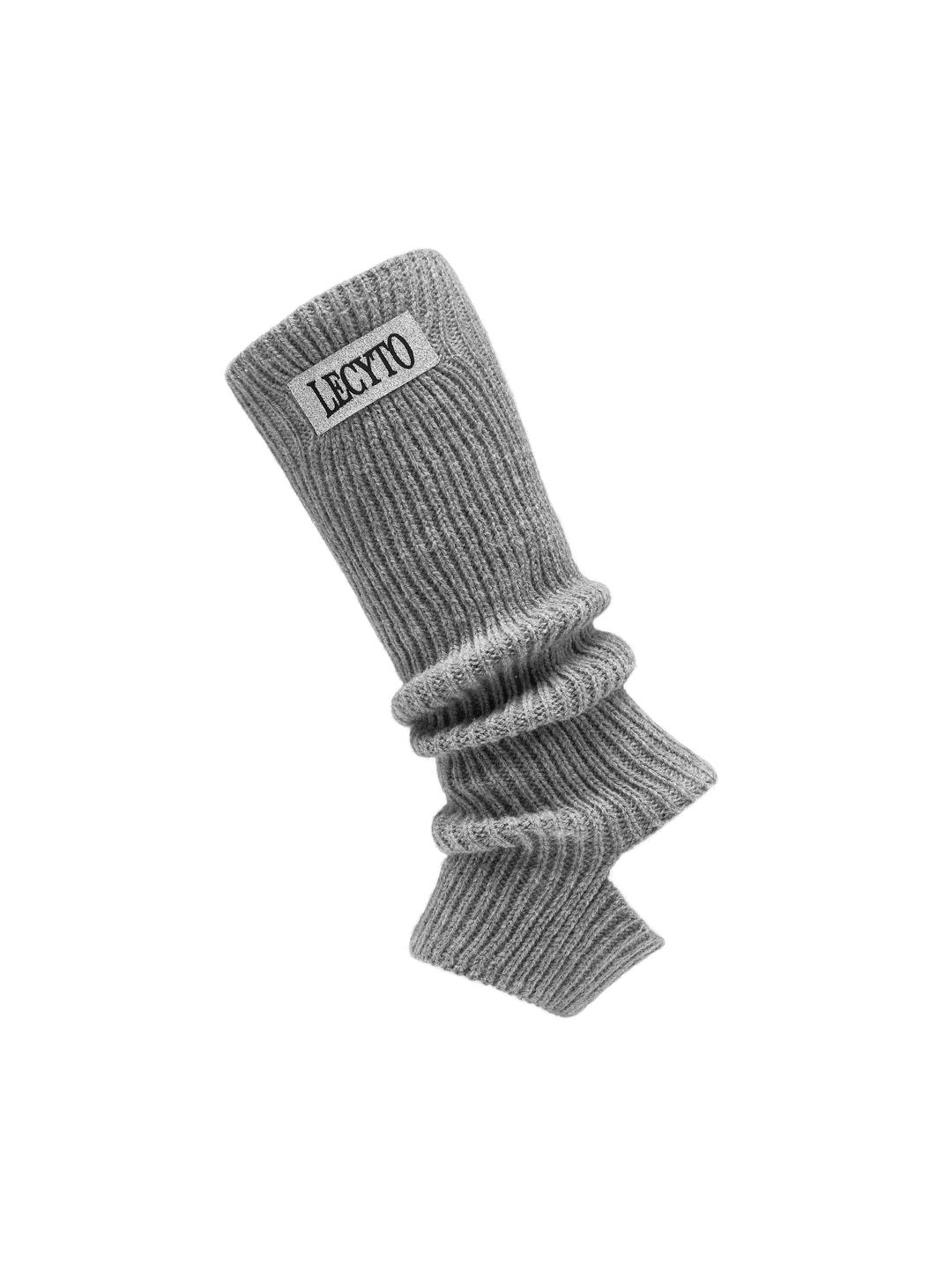 Long Knit Leg Warmer_[Gray]