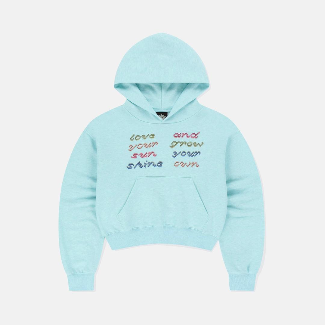 W Fly Stitch Hoodie Heather Blue