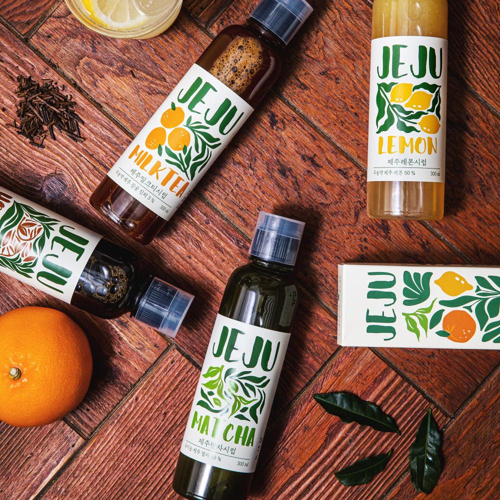 제주 밀크티 베이스 원액 말차 호지차 레몬 시럽 홈카페 답례품 선물 돌코롬오후