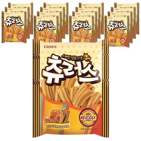 크라운 츄러스, 84g, 16개