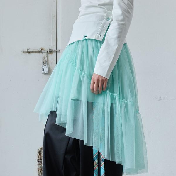 WAVE SHA SKIRT / mint