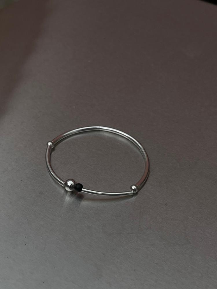 [흑연화] 925실버 흑연석 팔찌