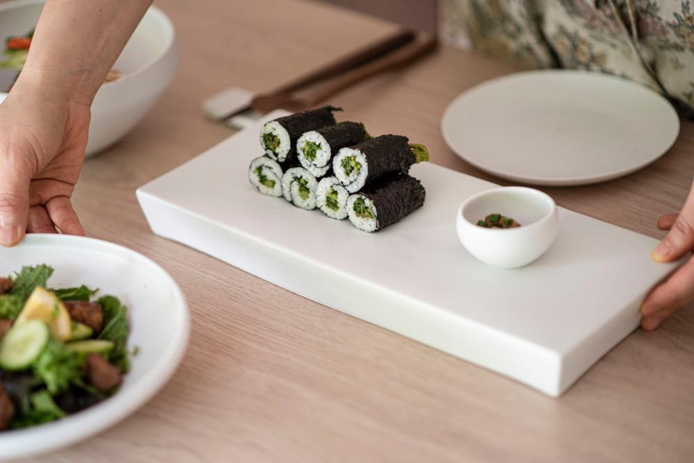 솔솔푸른솔 김민정 순수 무광 직사각굽접시 L