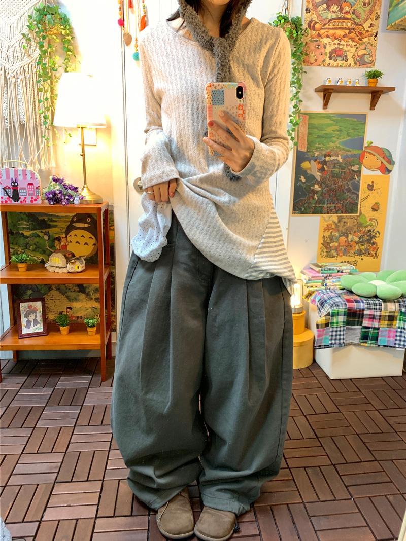 Home pintuck balloon pants ( charchol )