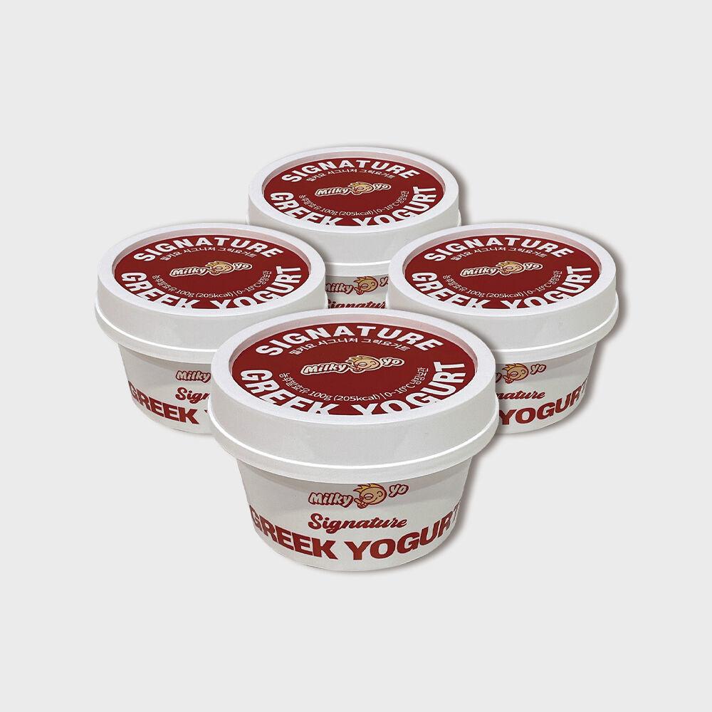 [밀키요] 꾸덕꾸덕한 그릭요거트 4개입