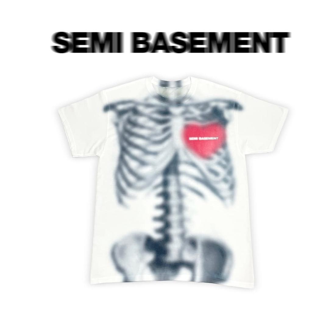 SPRAYED SKELETON T-SHIRT