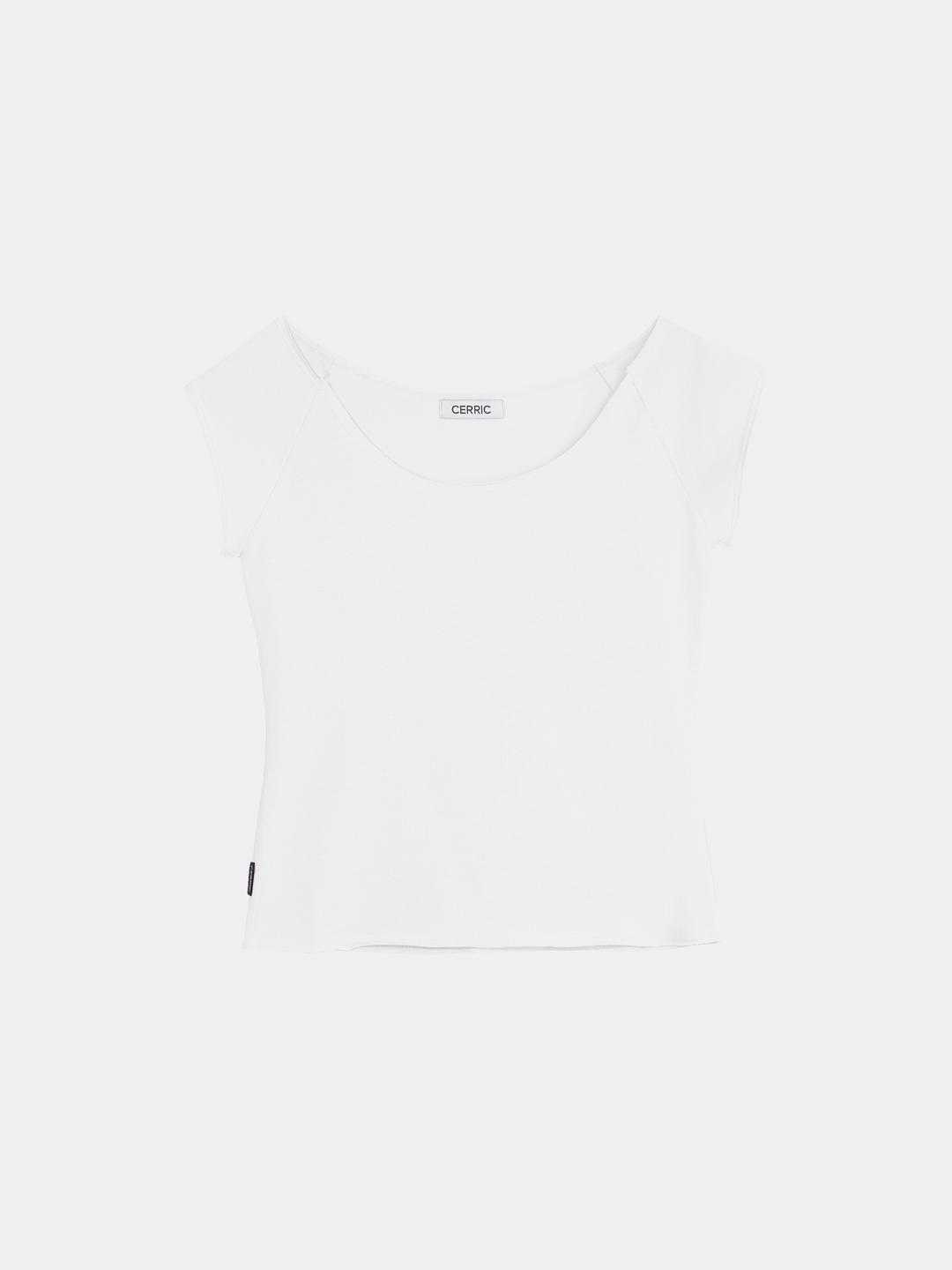 세릭 DEEP ROUND HALF TOP-WHITE