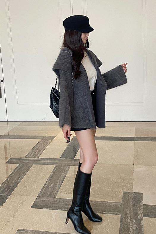 (숏버전)마일라 앙고라 가디건