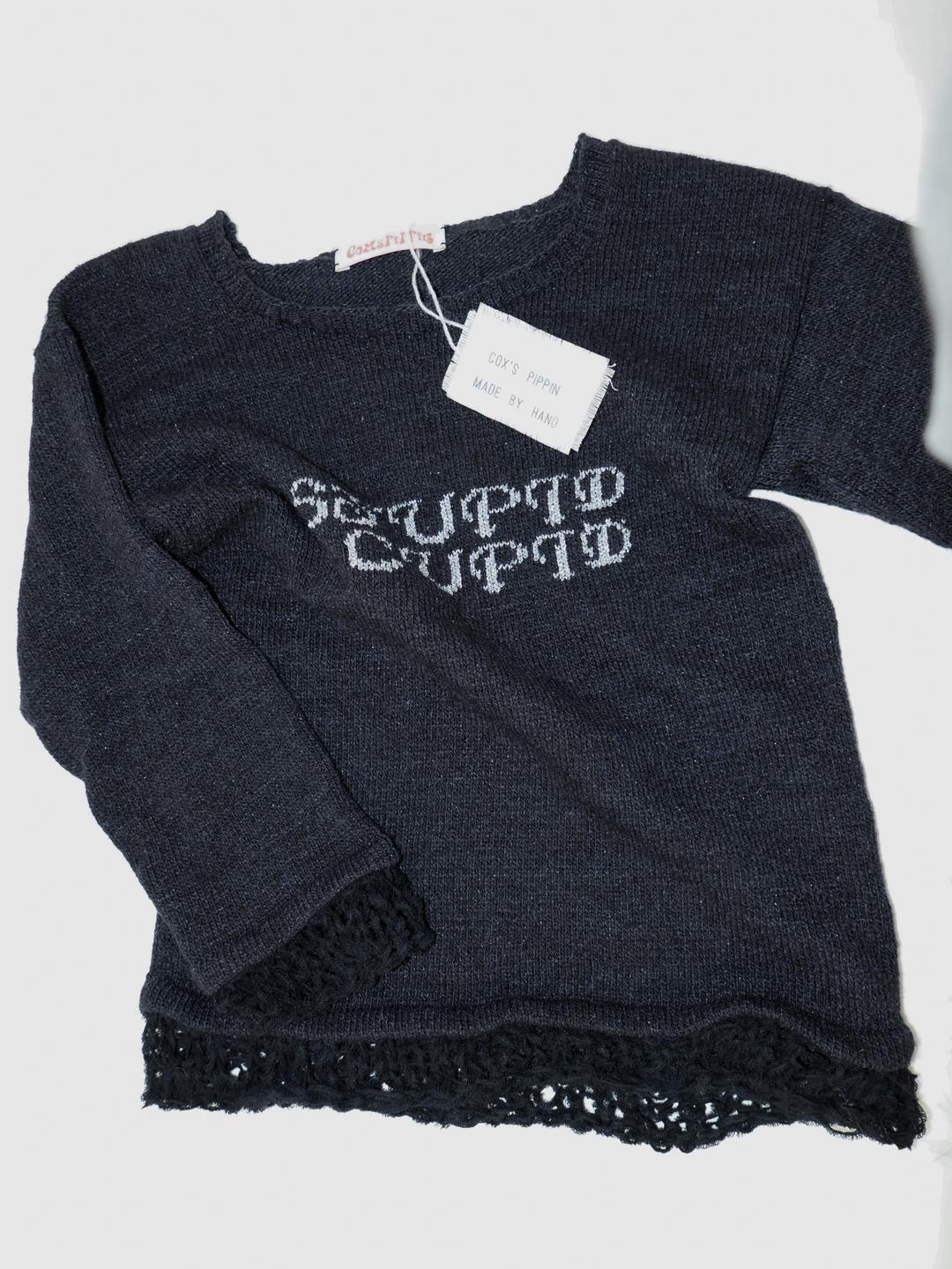 Stupid Cupid Layered Top in black