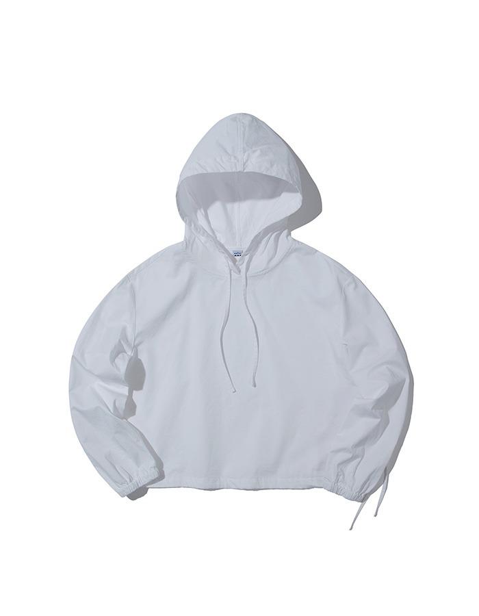 softur) SATEEN HOODY (WHITE)