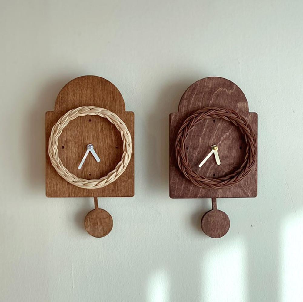 라탄 시계 만들기 라탄공예 DIY 추추클락(염색)