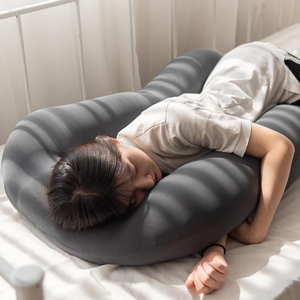 U형 쫀득 바디필로우 긴 유자 대형 U 베개 롱 쿠션 안고자는 U자 바디플로우