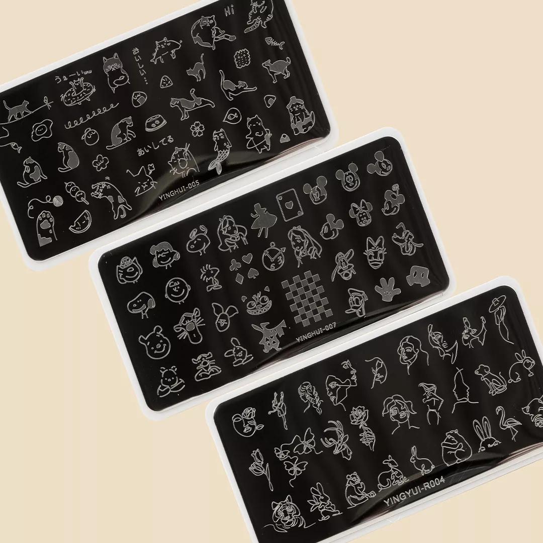 [사라센] 캐릭터 드로잉 플레이트 3종 {상세페이지 내 표기/1개입}