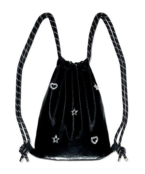Heart Star Gym Sack [Black]