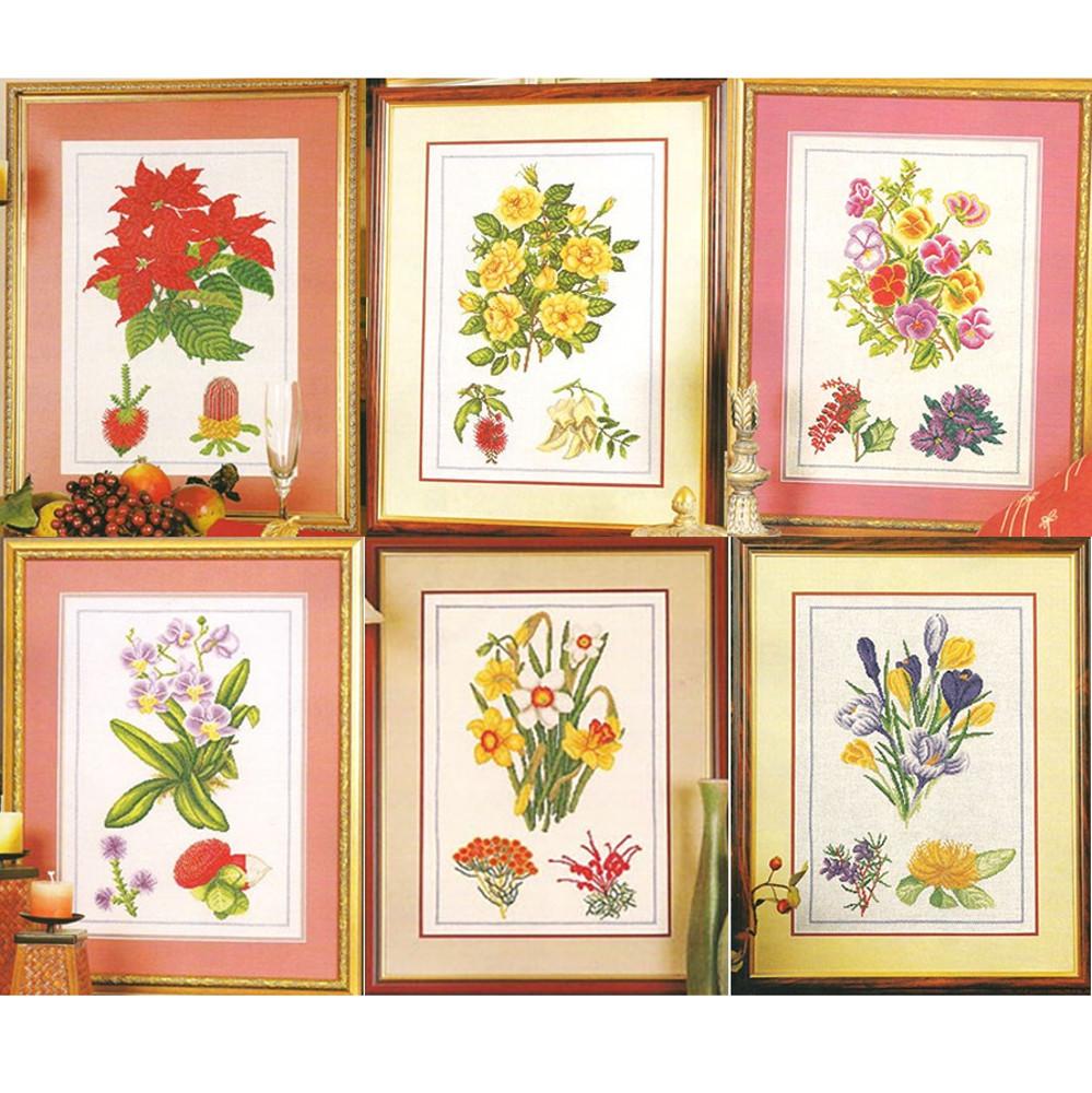 십자수도안 꽃자수 시리즈 7종 - DMC 0093KL ~ 0100KL