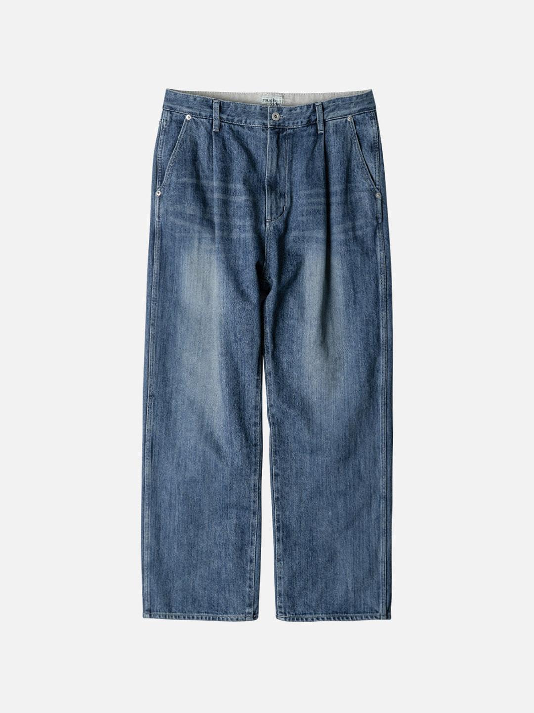 [Signature] Drape Denim Pants Light Blue
