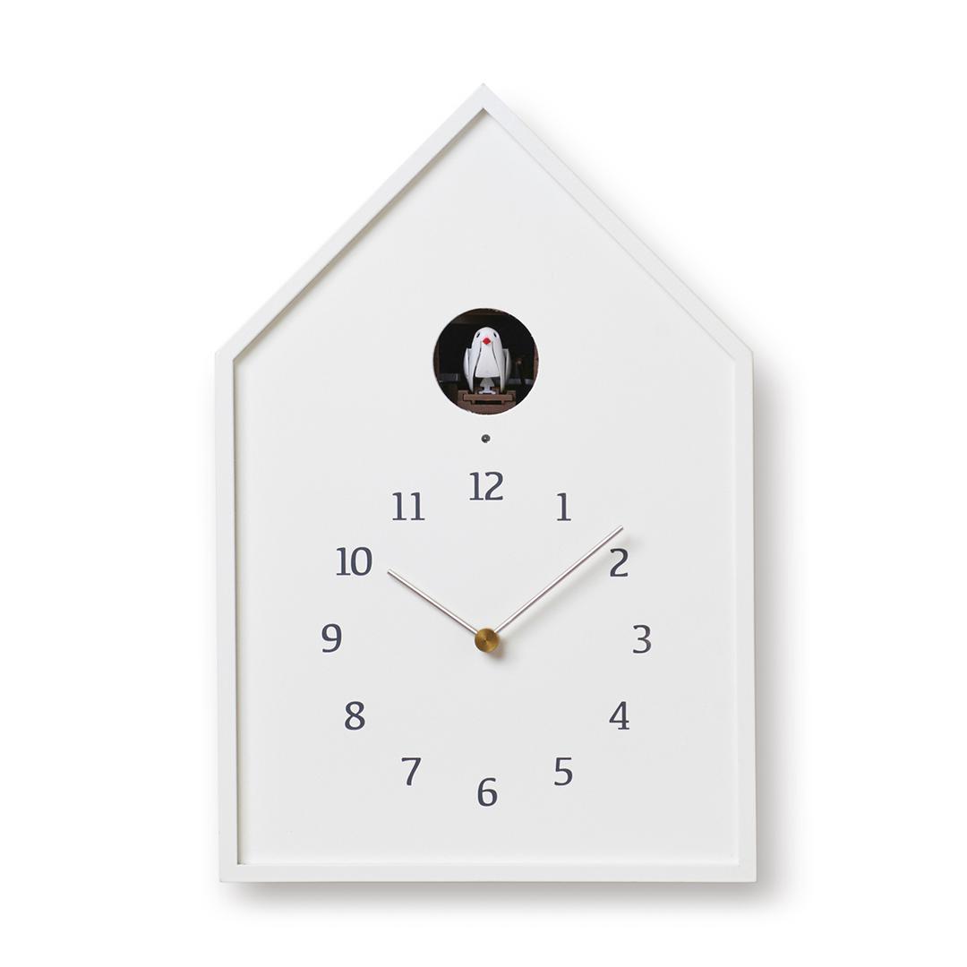 birdhouse clock white