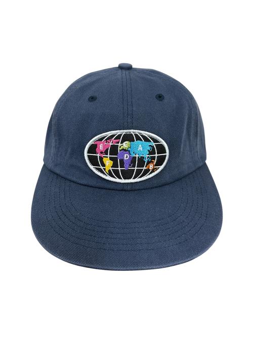 World Map WP Washed Cap Navy