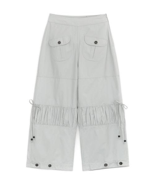 셔링 플랩 팬츠 (그레이)