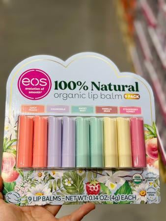 이런 상품 어때요? EOS 내추럴 오가닉 립밤 스틱 4g x 9개 세트
