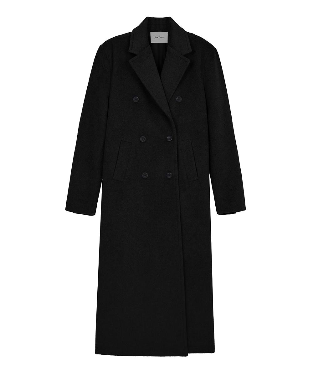 로제프란츠 Double Button Maxi Long Coat [Black]