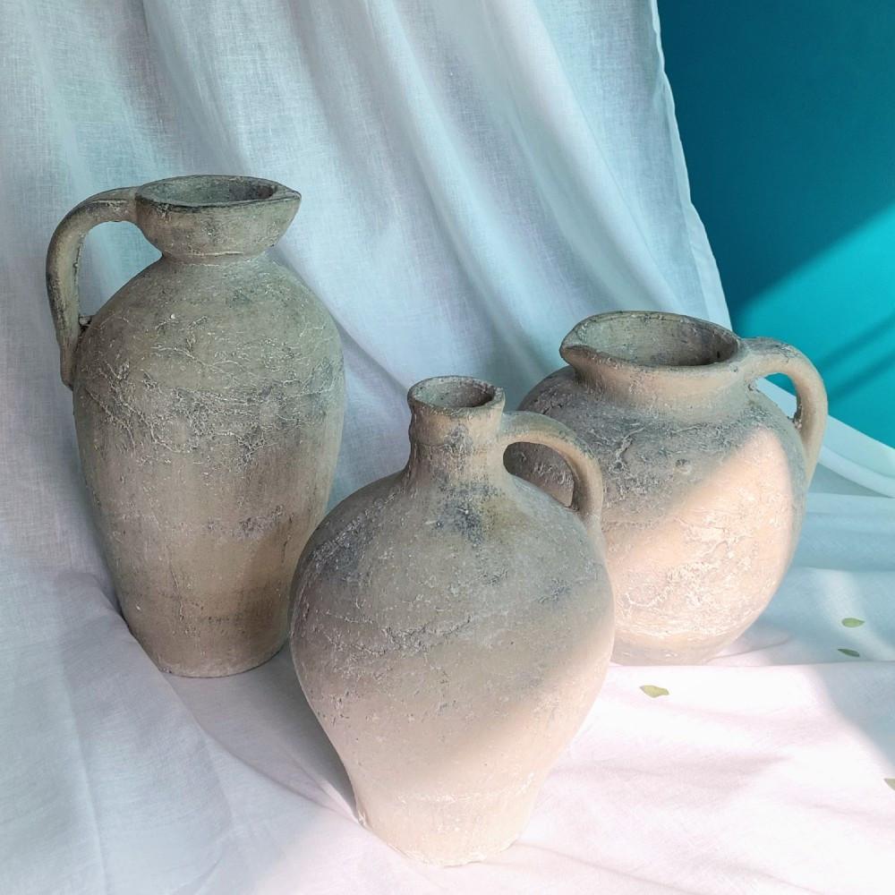 무타 오브제화병 인테리어오브제 도자기 대형 빈티지 조화 저그 엔틱 화병 3 design