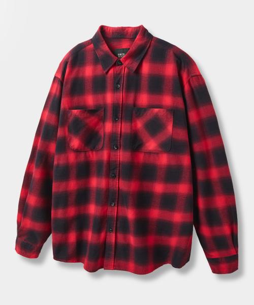 에센셜 All-Sunday 포켓 셔츠_체크 레드