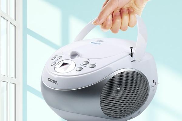 포터블 오디오 CD플레이어 라디오 포터블 블루투스 MP3CD불가