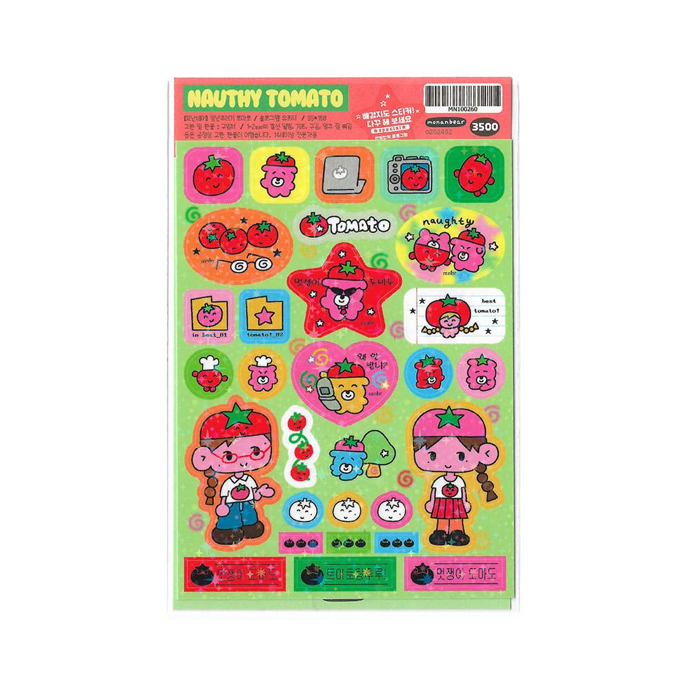 [모난베어 스티커] 장난꾸러기 토마토
