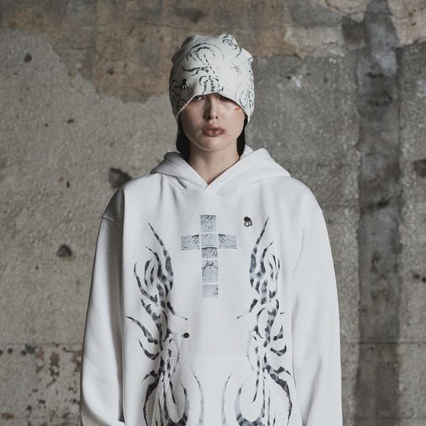 CROSS BOTTON HOODIE