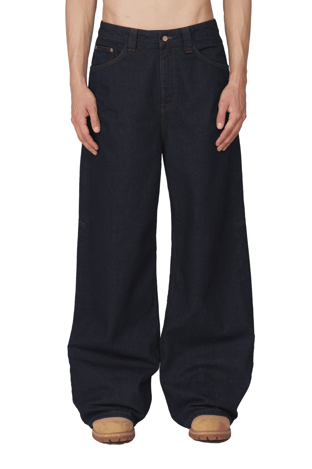 Blue Raw Denim Jeans