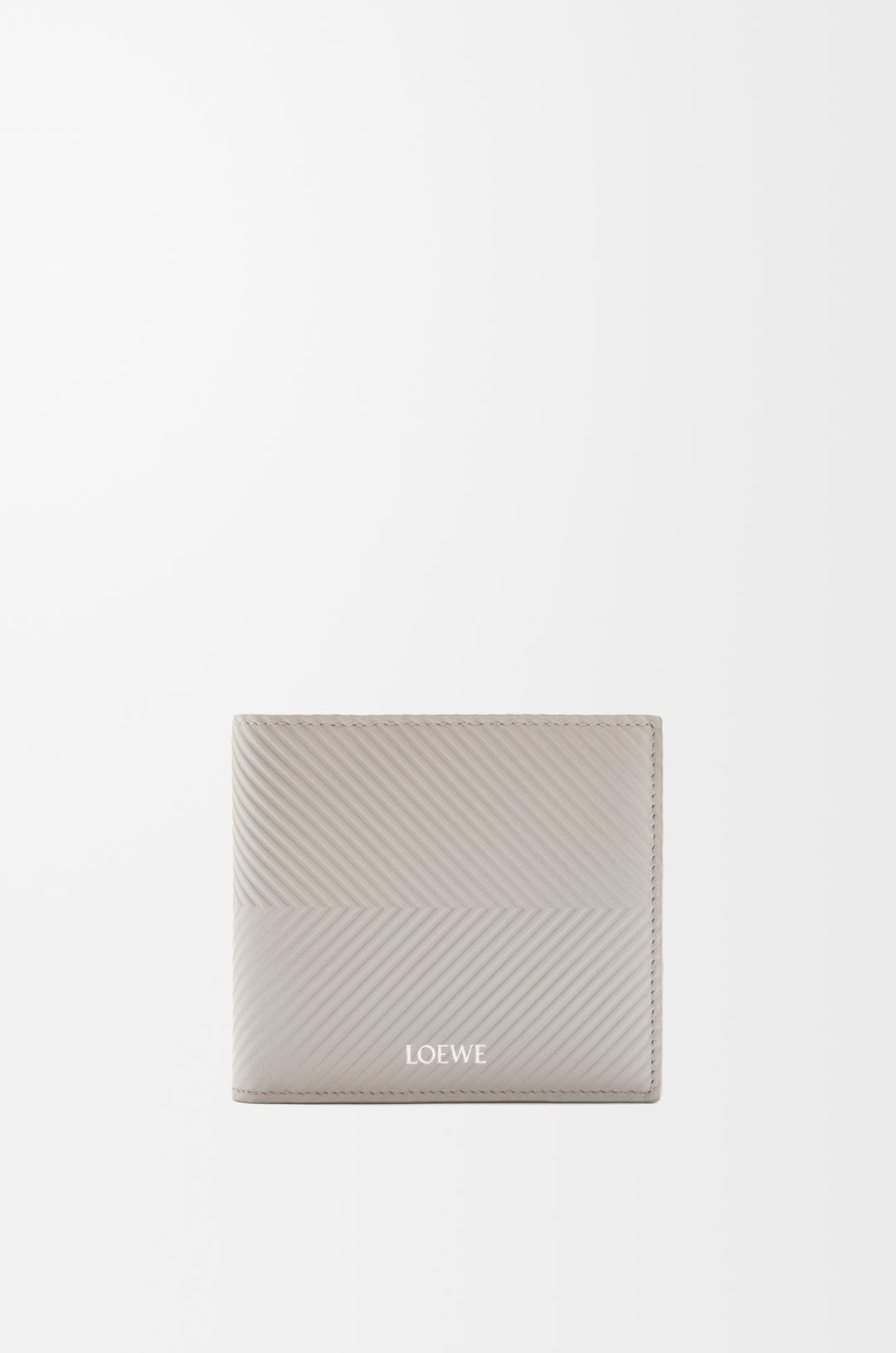Bifold coin wallet in textured classic calfskin