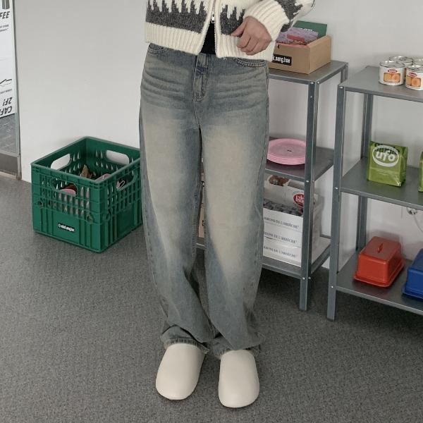 쏘니 연청 와이드데님PT