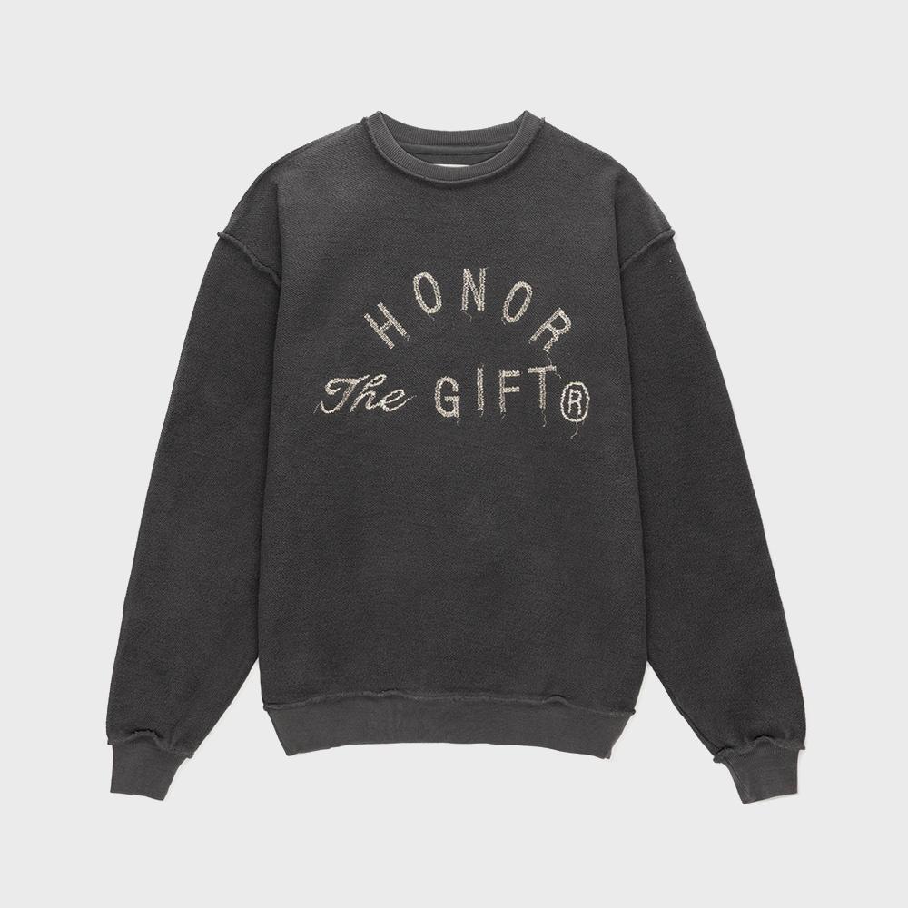 오너더기프트 HTG WEATHERED 맨투맨 - 블랙 (HTG210452)