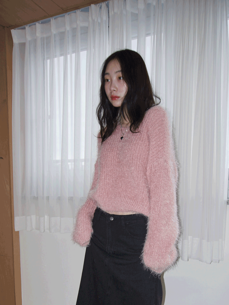 soft feather V knit( 6 color )