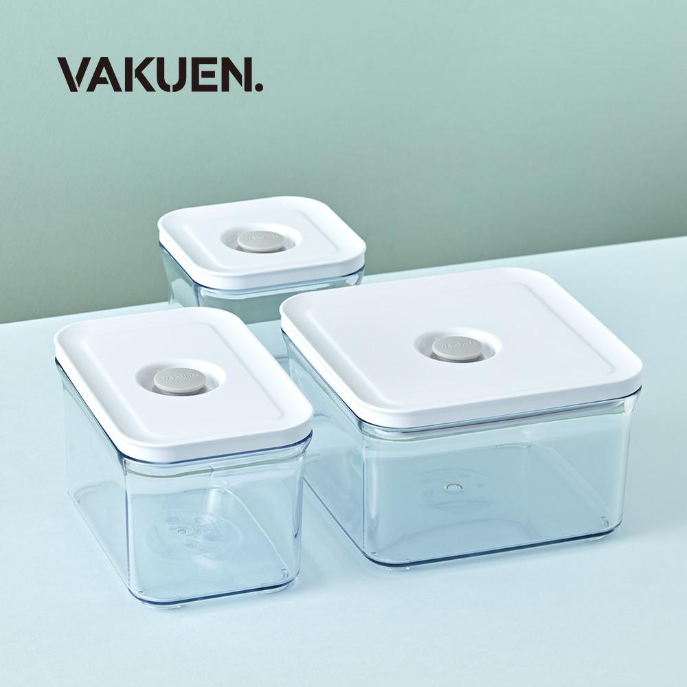 [VAKUEN maha] 바퀜 마하 베이직 3종 세트 / 기기형 진공 밀폐 용기