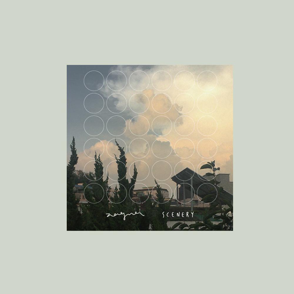 orange cloud sticker / 오렌지 구름 스티커 / 시너리 스티커