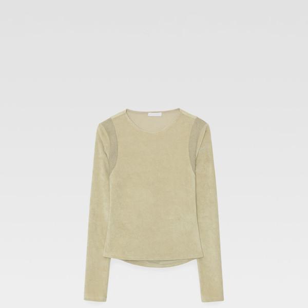 Terry Band Slit Top (olive)