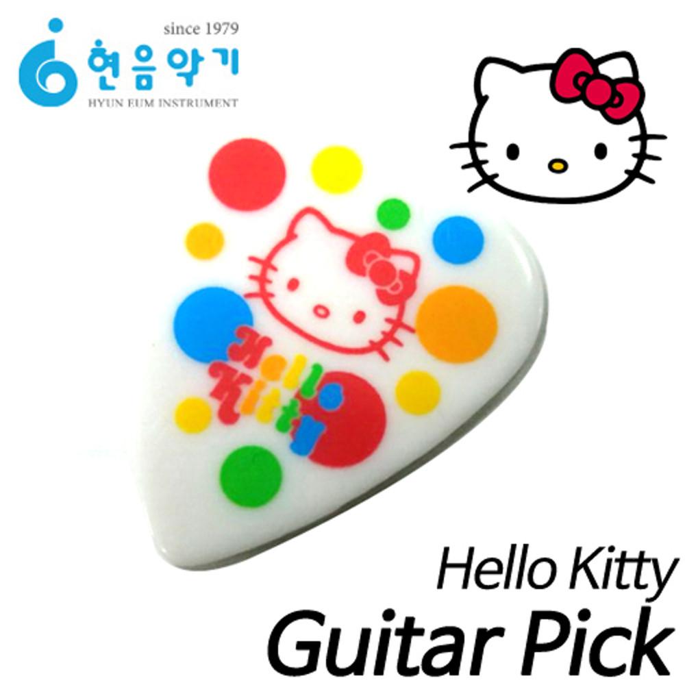 헬로우키티(Hello Kitty) 기타 피크 (화이트) 미디움 / 일제