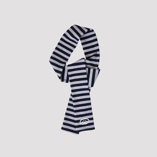 JERGEY MUFFLER FLAT LOVE BLACK STRIPE