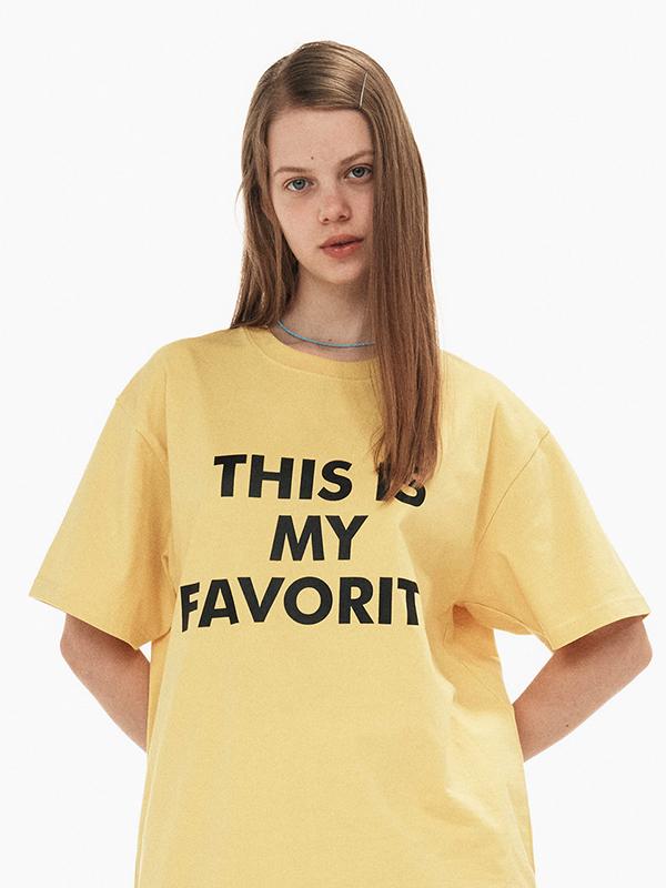 Favorite Short Sleeve T-shirt / Yellow