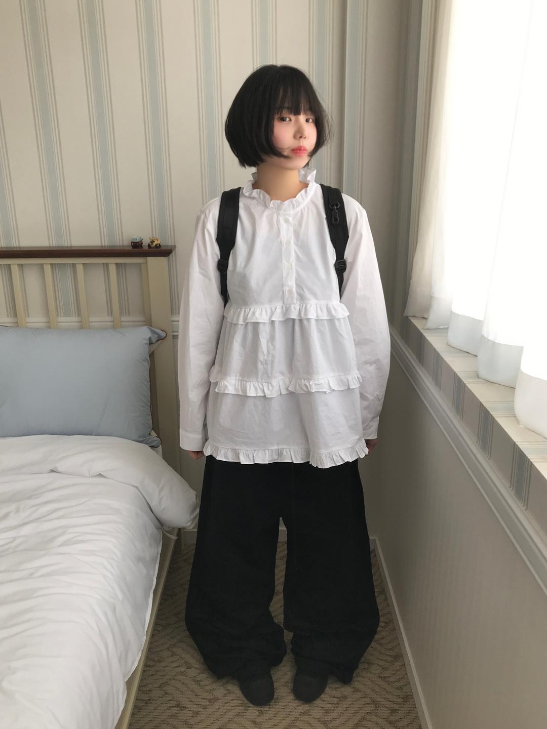 FRAN FRILL OPS (WHITE / CREAM)