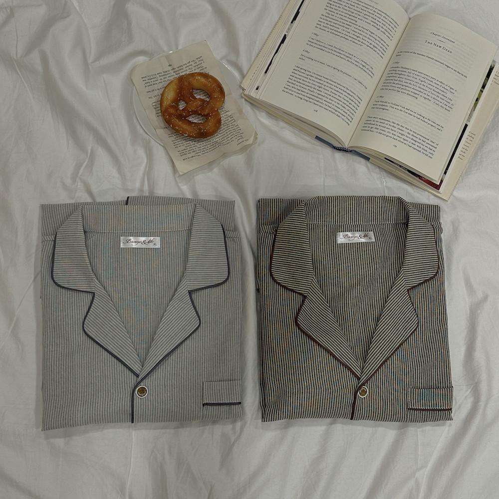 면100잠옷 스트라이프잠옷 커플잠옷 신혼부부파자마