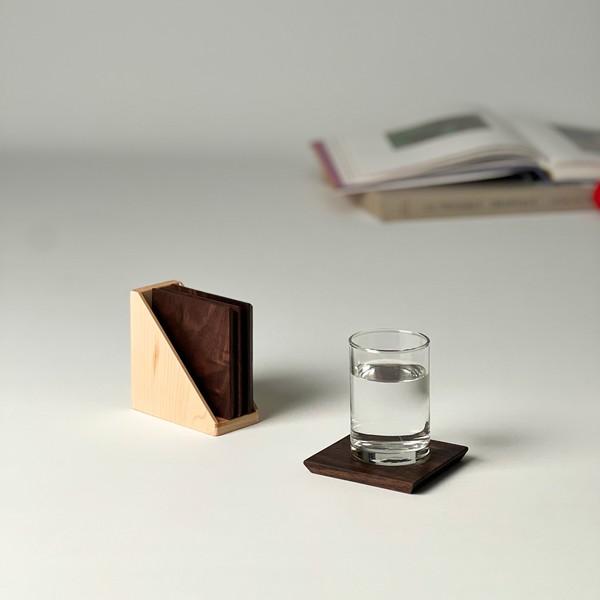 티 코스터  월넛 walnut tea coaster
